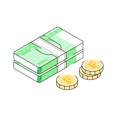 İsviçre frangının iyi hazırlanmış izometrik simgesi