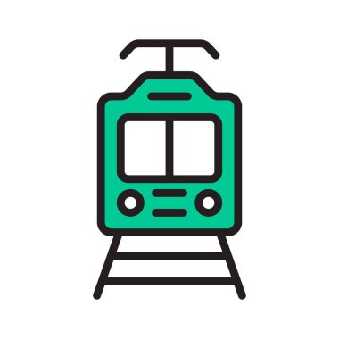 Elektrikli tramvayı gösteren son satır biçimi simgesi