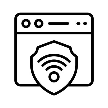 Web sitesi güvenlik simgesi tasarım biçimi