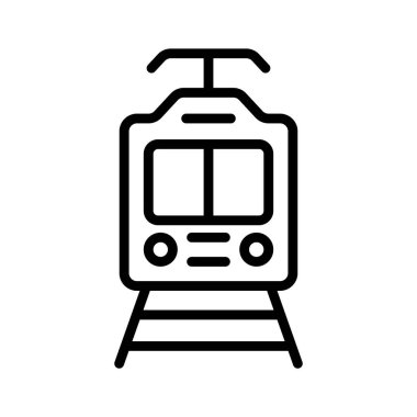 Elektrikli tramvayı gösteren son satır biçimi simgesi