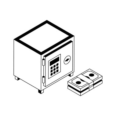 Şu para dolabının izometrik ikonuna bir bakın.