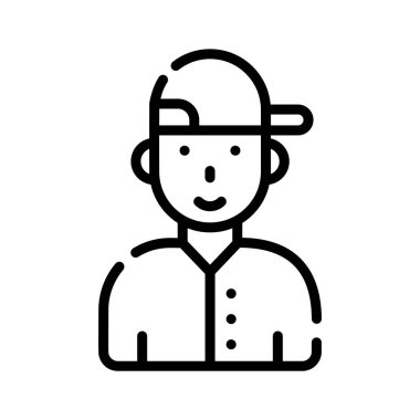 Genç çocuk avatarını gösteren satır simgesini düzenlemek kolay