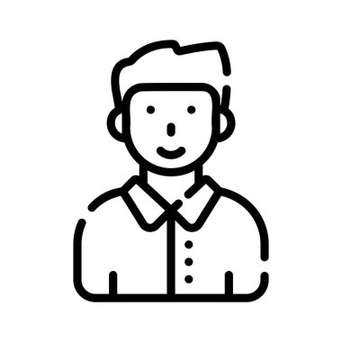 Çocuk karakterini gösteren bu inanılmaz çizgi simgesini işaretleyin