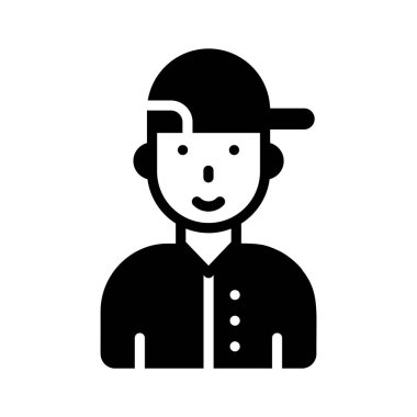 Genç çocuk avatarını gösteren şekil simgesini düzenlemek kolay