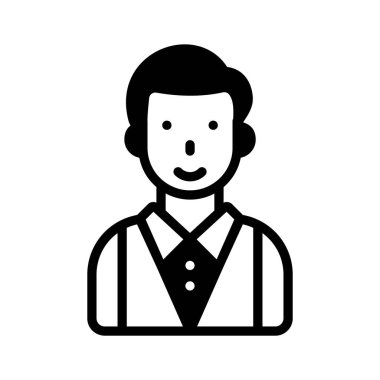 Erkek garsonun son simgesini ele geçirin.