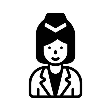 Hava hostesi profilini gösteren simgeyi düzenlemek kolay