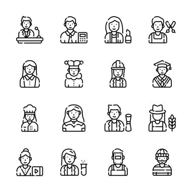 Bireysel karakter satırı simgelerini gösteren son paketimize bir göz atın