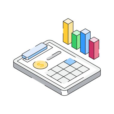 İşte maliye raporunun inanılmaz bir izometrik simgesi