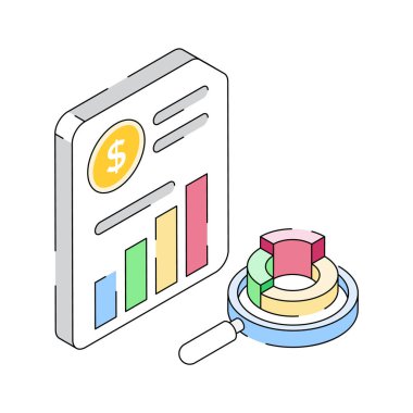 Yıllık raporun bu son izometrik simgesini yakala