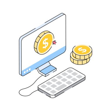 ppc kavramının izometrik dış hat simgesini kullanmak kolay