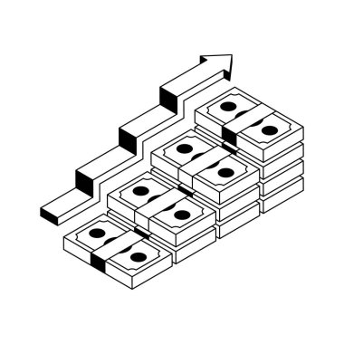 Satışların arttığını gösteren bu inanılmaz izometrik simgeyi yakalayın