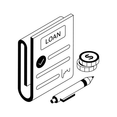 Kredi kağıt simgesi, izometrik tarzda yaratıcı bir şekilde tasarlandı