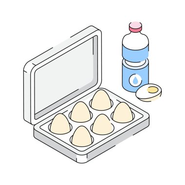 Bu modern izometrik yumurta tepsisini şişeyle kaynatın.