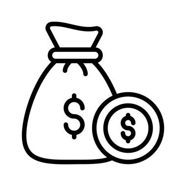 Para çantasının doğrusal simgesini düzenlemek kolay