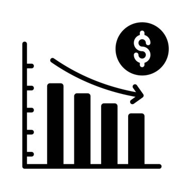 Finansal zarar grafiğinin kullanışlı bir simgesi