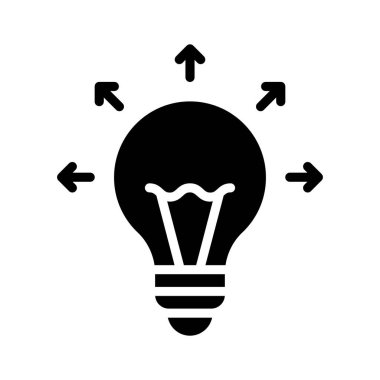 İş fikirlerini gösteren, kabartma biçiminde tasarlanmış yaratıcı bir simge