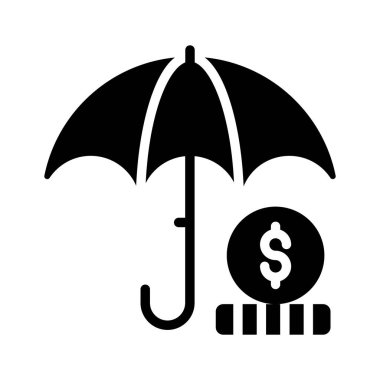 Para sigortasını gösteren düzenlenebilir bir kabartma biçimi simgesi