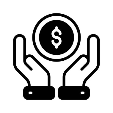 Güvenli yatırım gösteren kabartma simgesi kullanmaya hazır