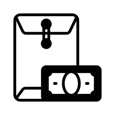 Para zarfını gösteren kabartma biçimi simgesi