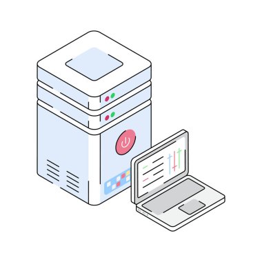 İş sunucusunun bu son izometrik simgesini yakala