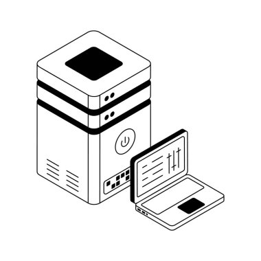 İş sunucusunun bu son izometrik simgesini yakala