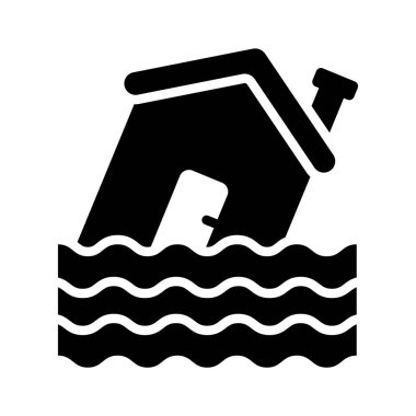 Su altında kalmış bir ev seli ya da doğal afetleri temsil eder..