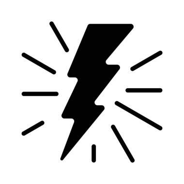 Cesur bir yıldırım, fırtınalı havayı ya da elektriği simgeliyor..