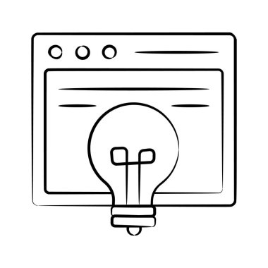 Çevrimiçi bilgi simgesi karalama biçiminde yaratıcı olarak tasarlandı