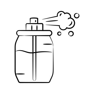 Burada muhteşem bir karalama ikonu parfüm şişesi şişesini gösteriyor.