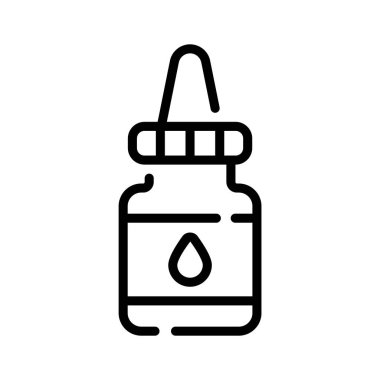 Göz damlası şişesinin bu modaya uygun taslak simgesini alın