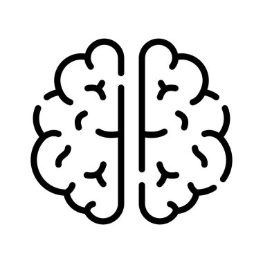 İnsan beyni anatomisinin doğrusal simgesine bak