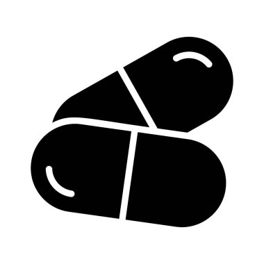 Uyuşturucuları gösteren, premium kullanımına hazır bir kabartma biçimi simgesi