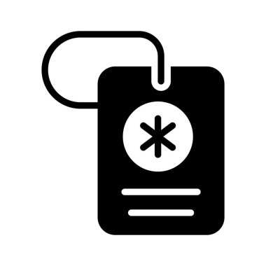 Tıbbi işaretli hastane raporlarını gösteren bir sembol