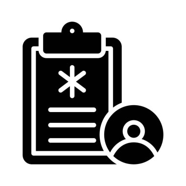 İşte hasta veri raporunun en son simgesi.