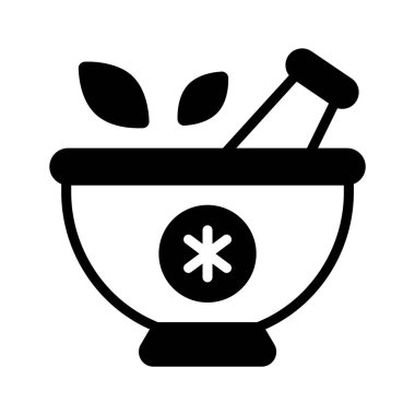 Bitkisel tıbbın özel kabartma simgesini indir