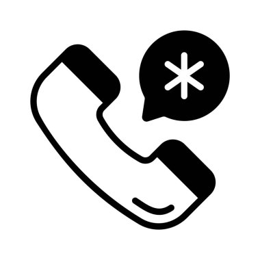 Münzevi yardım çağrısının iyi hazırlanmış bir simgesi