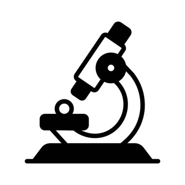 Laboratuar mikroskobu araştırmasının bu muhteşem kabartma stili simgesini alın.