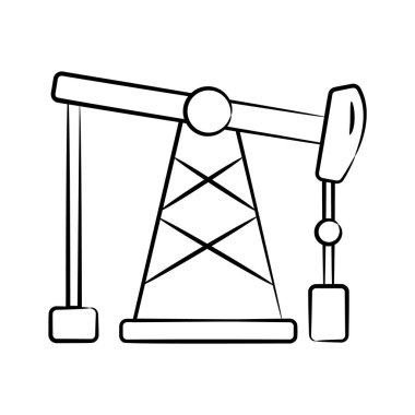 Petrol platformunun bu son el çizilmiş simgesini kontrol et