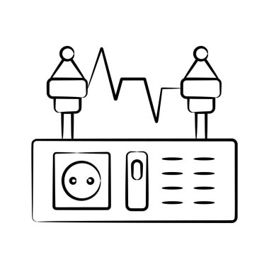 Dönüştürücünün el çizimi moda simgesine bir göz atın