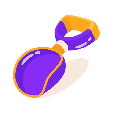 Kullanışlı çöp kepçesinin 2 boyutlu simgesi