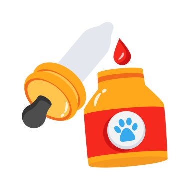 Büyüleyici bir 2D hayvan düşürme ikonu.