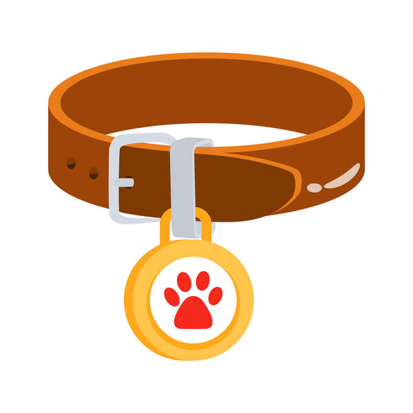Get this 2d icon featuring a pet collar