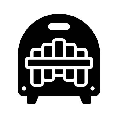 Marimbol enstrümanının görsel olarak çekici simgesi