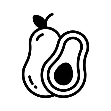 Taze avokado sembolü.