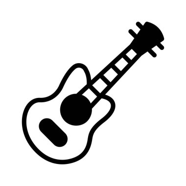 Eğlence için gitarın modern simgesi