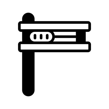 Geleneksel matraca oyuncağının el yapımı simgesi.