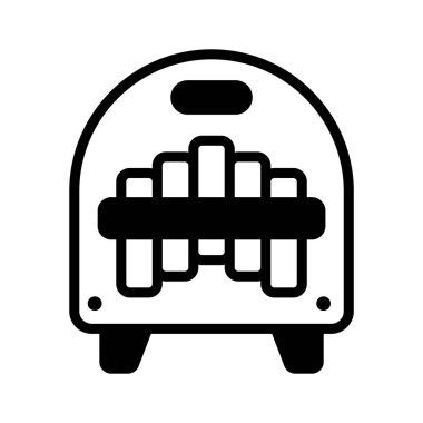 Marimbol enstrümanının görsel olarak çekici simgesi