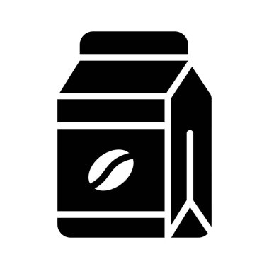 Lezzetli süt ambalajının bir simgesi