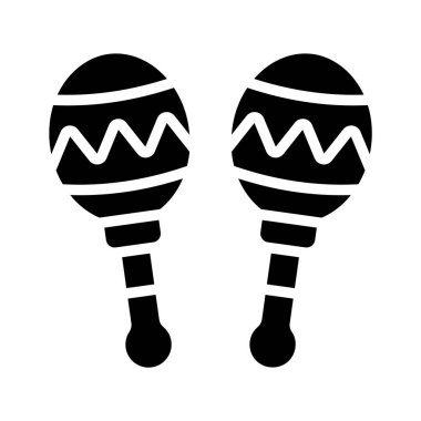 Kutlama için kişiselleştirilebilir marakas sembolü.