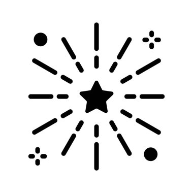 Havai fişek kutlamalarının iyi hazırlanmış bir simgesi.